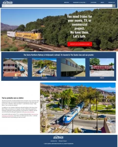 Movierailroad.com desktop website