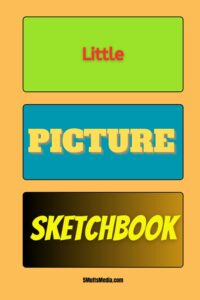 colorgul little picture sketchbook cover with three boxes